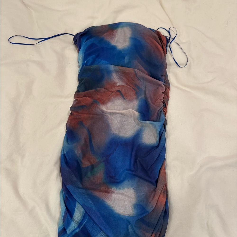 Princess Polly Blue and Red Mini Dress